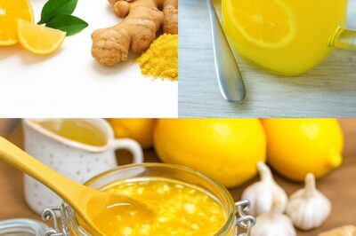 Hey, liver haters! Want to detox your way to a happier life? Mix 80g of ginger, 1 garlic, 1 onion, 2 tsp of turmeric powder, and 1 lemon in 400ml of water. Drink 1 tbsp before bed and watch the “dirt” disappear!