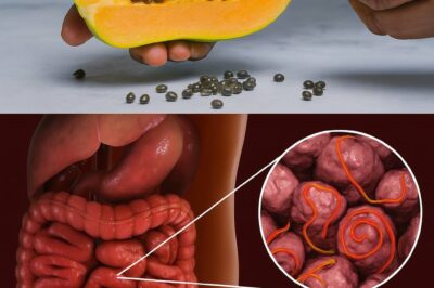 🔥You’ll Never Look at Papaya the Same Way Again… Yeah, we all scoop those black seeds and chuck ’em in the trash like they’re nothing. But guess what? Those tiny suckers might just be your secret weapon against what’s crawling in your gut right now.