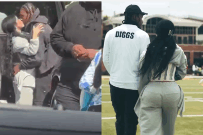 Stefon Diggs Caught Gives Cardi B Most Ever Romantic Hugging And Kissing After She Support Him at His Youth Football Camp in Maryland