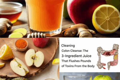 Natural Health Tip: Cleanse your colon and promote gut health with this easy-to-make drink featuring apple, ginger, and lemon.
